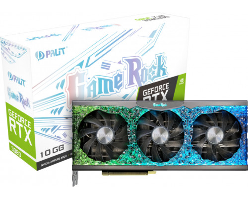 Видеокарта NVIDIA GeForce RTX3080 Palit GameRock 10Gb LHR (NED3080U19IA-1020G V1)